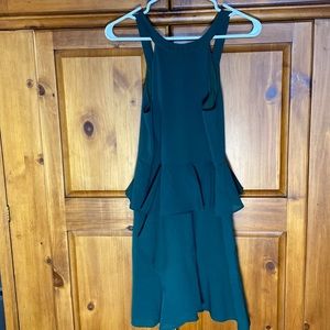 Lulus Christmas Green Ruffle Holiday Dress